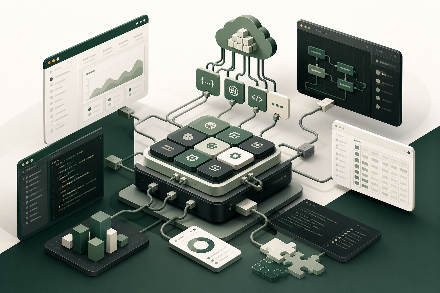 Software engineers collaborating on a digital platform